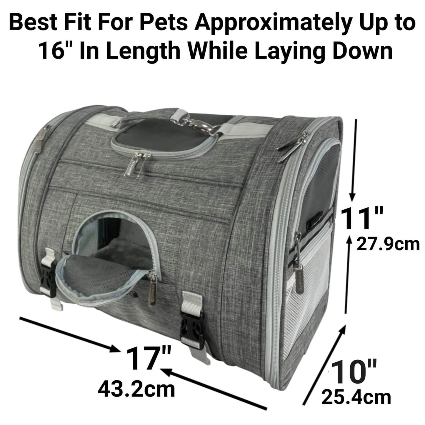 Mr. Peanut's Monterey Series Convertible Backpack Airline Capable Pet Carrier