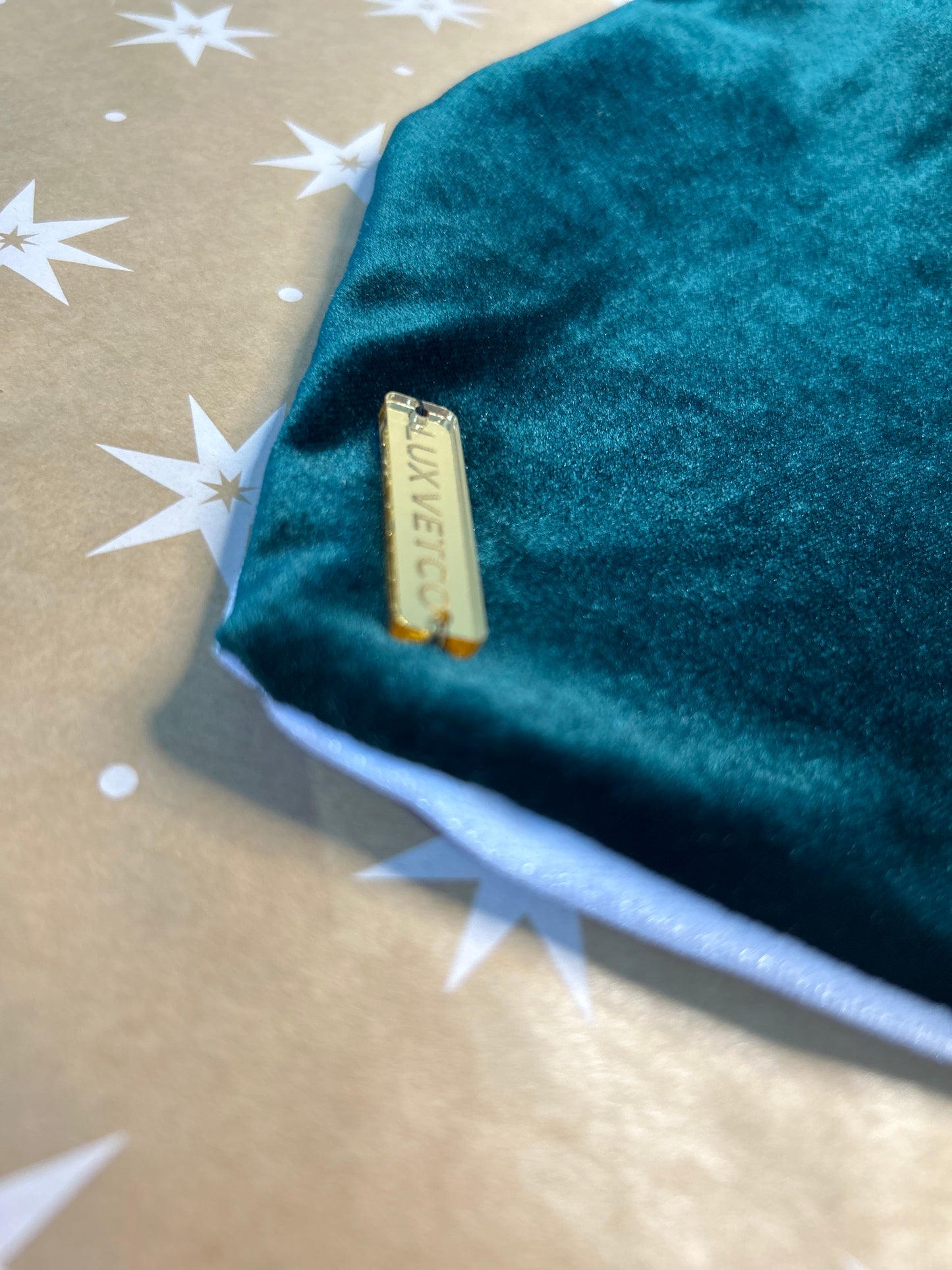 Hunter Green Velvet Christmas Bandana